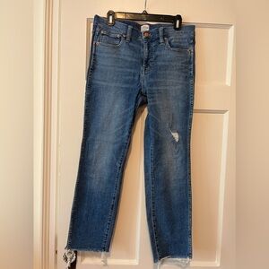J.Crew Vintage raw hem straight jean